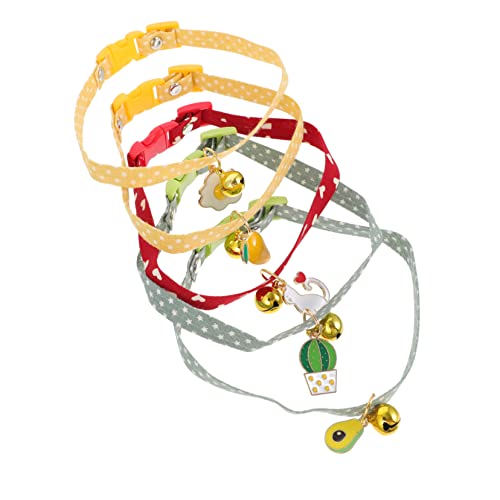 BESPORTBLE 15 STK Haustierhalsband perrücke rot qridor Sicherheitshalsband Haustierzubehör Haustier Hundehalsband Hundehalsband mit Glocke Halsband für Haustier Baumwolle Polyester von BESPORTBLE