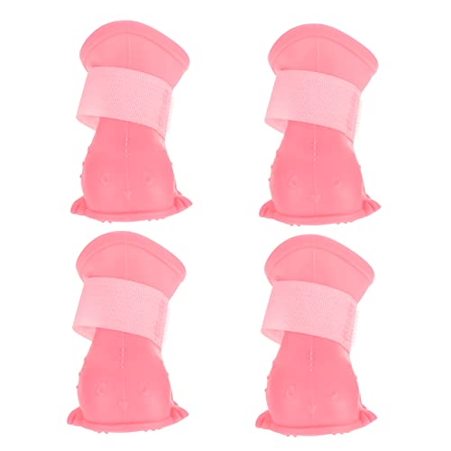BESPORTBLE 4er-Set Regenstiefel Für Hunde Nicht-Haustier-Schuhe Leicht Zu Reinigen Hundeschuhe Hohe Haltbarkeit 4 Stück X 4 von BESPORTBLE