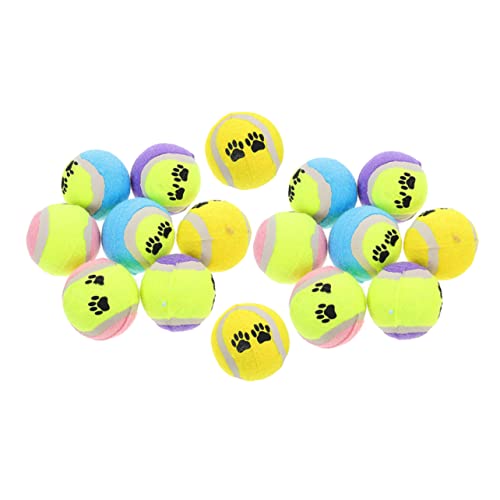 BESPORTBLE 16 Stück Tennisbälle Für Hunde Hundeball Gummibälle Für Hunde Welpenspielzeug Ball Für Hunde Gummi Welpenbälle Kleine Bälle Für Hunde Hundeaktivitätsspielzeug Kleiner Hund von BESPORTBLE