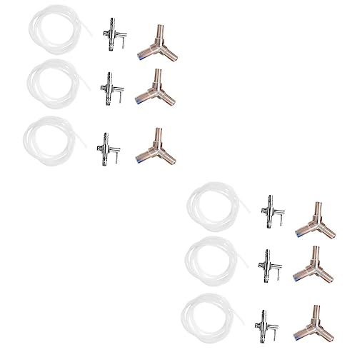 BESPORTBLE 18 STK Für Sauerstoffpumpe Nistschalen Für Tauben Sole-kit Luftschlauch Luftpumpe Für Aquarien Schlauchanschlüsse Airline-schläuche Luftpumpenschlauch Fisch Silver von BESPORTBLE