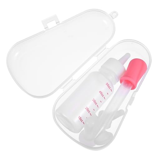 BESPORTBLE 1Satz Fütterungsflasche Für Haustiere Schnullerflasche Für Katzen Und Welpen Sicheres Füttern Für Neugeborene Praktische Troppfer Flasche Für Aufzucht von BESPORTBLE