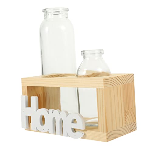 BESPORTBLE Hydroponischer Glas Pflanzbehälter Mit Holzuntersatz Für Tischdeko Für Hydroponische Pflanzen Für Zuhause BESPORTBLE Hydroponischer Glas Pflanzbehälter Mit Holzuntersatz Für Tischdeko Für Hydroponische Pflanzen Für Zuhause von BESPORTBLE