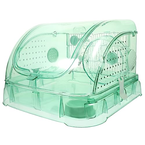 BESPORTBLE 1Satz Transparenter Hamsterkäfig Schlafkiste Für Kleine Haustiere Für Hamster Und Ratten Praktischer Käfig Mit Grünem Design Für Meerschweinchen Und Andere BESPORTBLE 1Satz Transparenter Hamsterkäfig Schlafkiste Für Kleine Haustiere Für Hamster Und Ratten Praktischer Käfig Mit Grünem Design Für Meerschweinchen Und Andere von BESPORTBLE