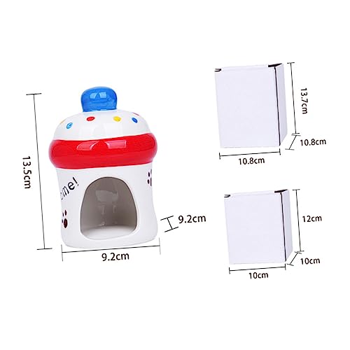 BESPORTBLE Adorable Hamster Nest Aus Keramik Fütterungsflaschen-Design Kühlnest Für Kleine Haustiere Tragbar Und Leicht Zu Reinigen Für Hamster Und Andere Kleintiere Weiß von BESPORTBLE