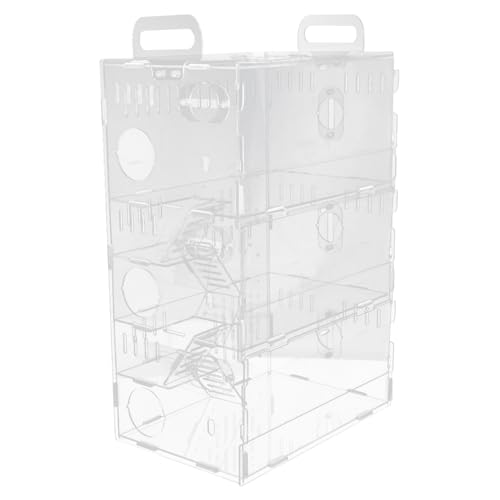 BESPORTBLE Luxuriöser Kleiner Käfig Mit Schlossbasis 30 X 20 X 45 cm Tragbarer Acryl-hamsterkäfig Für Hamster Mäuse Chinchillas Gleichmäßige Belüftungslöcher BESPORTBLE Luxuriöser Kleiner Käfig Mit Schlossbasis 30 X 20 X 45 cm Tragbarer Acryl-hamsterkäfig Für Hamster Mäuse Chinchillas Gleichmäßige Belüftungslöcher von BESPORTBLE