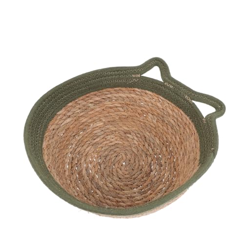 BESPORTBLE 1Stk Haustierbett katzenhöhle pet Bed katzenkörbe Zubehör für Katzenkäfige Kratzbaum für Wohnungskatzen Schlafnest für Haustiere Kühlnest für den Sommer der Katze Stroh Green BESPORTBLE 1Stk Haustierbett katzenhöhle pet Bed katzenkörbe Zubehör für Katzenkäfige Kratzbaum für Wohnungskatzen Schlafnest für Haustiere Kühlnest für den Sommer der Katze Stroh Green von BESPORTBLE
