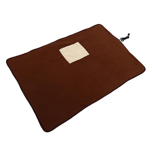 BESPORTBLE 1Stk Heizdecke für Haustiere Welpen waschbares hundebett im Freien pet Heating pad Heizkissen für Haustiere Kratzfeste Heizdecke Schlafkissen für Haustiere 100% Polyester Brown von BESPORTBLE