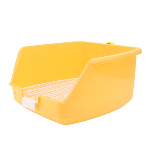 BESPORTBLE 1Stk Kaninchentoilette Badezimmer Meerschweinchenkäfig -WC Windeln Kaninchenkäfigzubehör Heu kaninchenklo Hasen klo -Toilette aus Kunststoff pet pinkelbecken Plastik Yellow BESPORTBLE 1Stk Kaninchentoilette Badezimmer Meerschweinchenkäfig -WC Windeln Kaninchenkäfigzubehör Heu kaninchenklo Hasen klo -Toilette aus Kunststoff pet pinkelbecken Plastik Yellow von BESPORTBLE