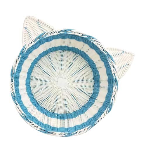BESPORTBLE 1pc Rattan Katzenhütte Hundebett Warmes Bett Für Tiere Bequemer Schlaf Zufällige Farbe von BESPORTBLE