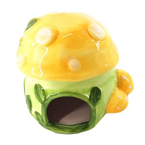 BESPORTBLE 1pc Pilz Keramik Hamster Bettwäsche Kühlung Nest für Haustier Nest Einfache Praktische Hamster Zubehör BESPORTBLE 1pc Pilz Keramik Hamster Bettwäsche Kühlung Nest für Haustier Nest Einfache Praktische Hamster Zubehör von BESPORTBLE