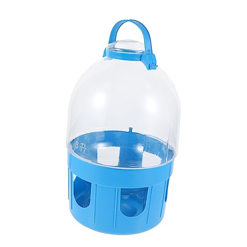 BESPORTBLE 1Stk Taubenkessel tränkebecken wasserbecken Pigeon Wasserbehälter Vogelwasserflasche Futterspender wasserspender für Hunde Huhn Wasserspender für Tauben Wasser trinkkessel PVC Blue von BESPORTBLE