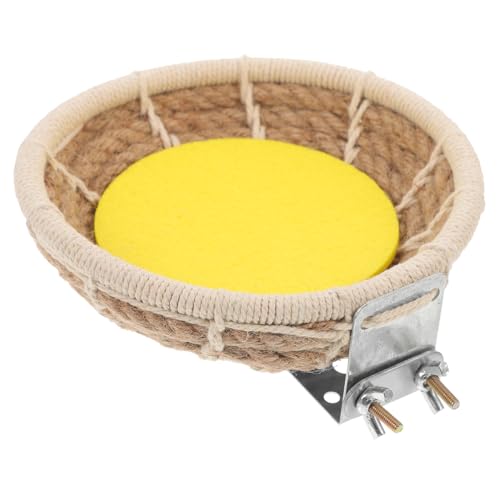 BESPORTBLE Handgewebtes Vogelnest Aus Baumwollseil Für Papageien Warmes Vogelhaus Mit Halterung Komfortables Vogel-lebensumfeld Vogelspielzeug Zufällige Farbe BESPORTBLE Handgewebtes Vogelnest Aus Baumwollseil Für Papageien Warmes Vogelhaus Mit Halterung Komfortables Vogel-lebensumfeld Vogelspielzeug Zufällige Farbe von BESPORTBLE