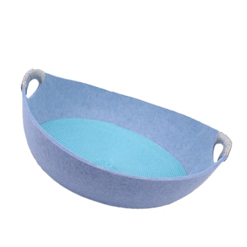 BESPORTBLE Haustierbett in Napfform Aus Filz Für Katzen Und Hunde Kühles Sommerbett Mit Austauschbarem Kühlpad Und Praktischem Griff von BESPORTBLE