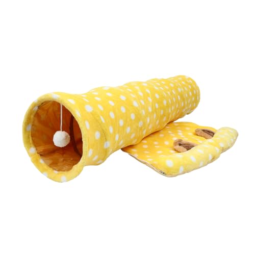 BESPORTBLE 1stk Cat -Wege-Tunnel Tunnelspielzeug Für Welpen Faltbares Katzenspielzeug Pelziges Versteckbett Haustier-Katzen-Tunnel Crinkle-Tunnel Für Haustiere Katzen-Puzzle-Feeder Yellow BESPORTBLE 1stk Cat -Wege-Tunnel Tunnelspielzeug Für Welpen Faltbares Katzenspielzeug Pelziges Versteckbett Haustier-Katzen-Tunnel Crinkle-Tunnel Für Haustiere Katzen-Puzzle-Feeder Yellow von BESPORTBLE