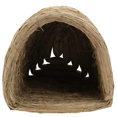 BESPORTBLE 1stück Faltbares Kaninchen- -Nest Für Kleine Haustiere Handgewebtes Dekoratives Schlafhaus Für Hamster Meerschweinchen Und Chinchillas Und Komfortabel von BESPORTBLE