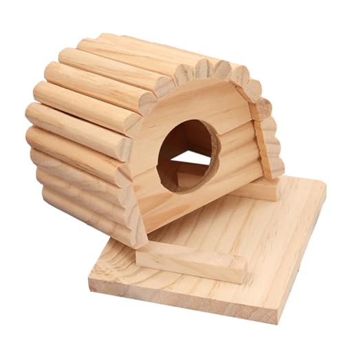 BESPORTBLE 1stk Hamster Villa Chalet Welpe Mini-hüttenkäfig Für Haustiere Hängematten Frettchen Hängematte Haustierpflege-hängematte Hamsterhaus Hundebetten Hundespielzeug Heu Hölzern von BESPORTBLE