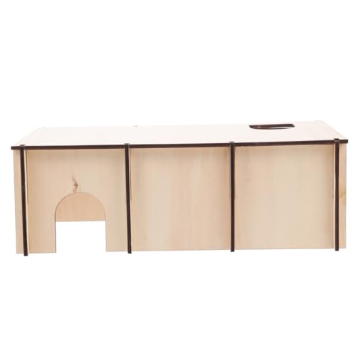 BESPORTBLE 1stk Hamsterhaus Hamster Unterschlupf Rennmaus Ratten Bausatz Hamster Klettern Auf Die Leiter Hamsterkäfige Und Lebensräume Zubehör Für Meerschweinchen Hamsterbett-versteck Hölzern von BESPORTBLE