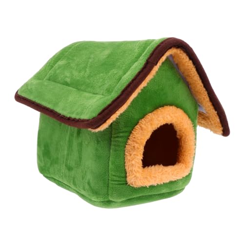 BESPORTBLE 1stück Weihnachts-Haus Für Kleintiere Warmes Nest Für Hamster Meerschweinchen Mehr Abnehmbar Und Waschbar Gemütlicher Rückzugsort Für Kalte Tage Für Kleine Haustiere von BESPORTBLE