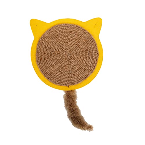 BESPORTBLE Katzenkratzbrett 1 Stück Sisalmatte Katzenspielzeug Kratzkissen Katzenkratzbrett Gelb BESPORTBLE Katzenkratzbrett 1 Stück Sisalmatte Katzenspielzeug Kratzkissen Katzenkratzbrett Gelb von BESPORTBLE