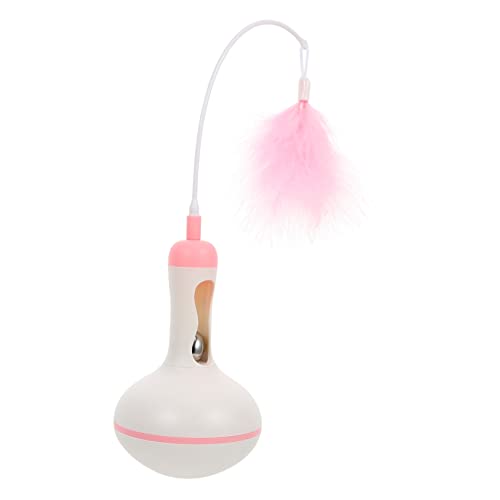 BESPORTBLE 1stk Katzenspielzeug Quietschend Spielzeugstab Katzenfutter Katze Katzenminze Pet Tumbler Feeder Spielzeugbälle Für Katzen Katze Lustiges Jagdspielzeug Rosa Plastik von BESPORTBLE