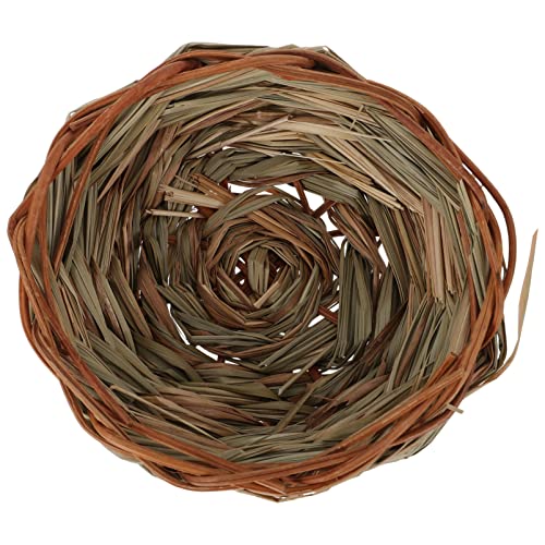 BESPORTBLE 1stk Vogelnest Aus Stroh Geflochtener Vogelkäfig Hühnerfutter Haustier Vogel Verschachtelung Huhn Gras Vogelhaus Kleiner Vogelkäfig Vögel Züchten Brutnest Der Vögel Taube Rattan von BESPORTBLE