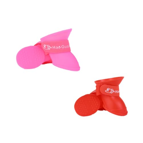 BESPORTBLE 2 Paare Hunderegenstiefel wasserdichte Schuhe für rutschfest Langlebig Zufälligen für bei Jedem Zufällige Farbe von BESPORTBLE