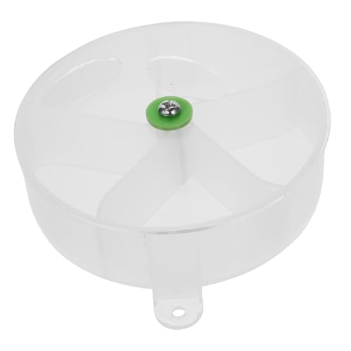 BESPORTBLE 2stücke Papageien Zubehör Acryl Futterpuzzle Für Vögel Mehrfachfächer Design Einfache Reinigung Für Conures Macaws von BESPORTBLE
