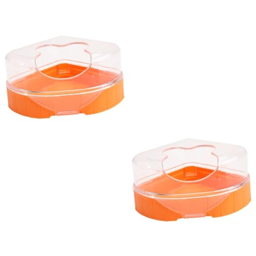 BESPORTBLE 2 STK Hamster Badezimmer Toilette Hamster Töpfchen Hamsterhaus Hamsterkäfig Hamsterzubehör Hamster klo Hamster gehege Hamster Badehaus entzückendes Hamsterbadebecken Plastik Orange BESPORTBLE 2 STK Hamster Badezimmer Toilette Hamster Töpfchen Hamsterhaus Hamsterkäfig Hamsterzubehör Hamster klo Hamster gehege Hamster Badehaus entzückendes Hamsterbadebecken Plastik Orange von BESPORTBLE