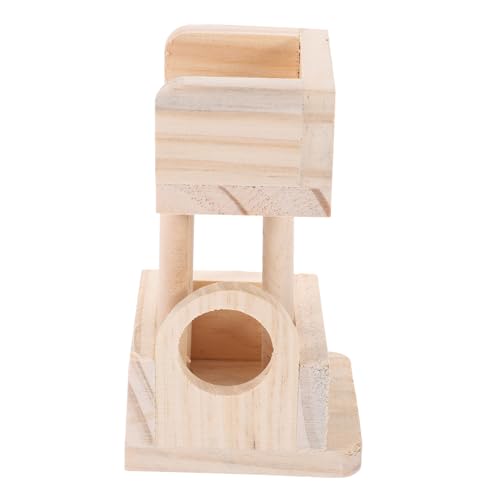 BESPORTBLE 2stücke Hamster Beobachtungs-Turm Aus Holz Sicheres Spielzeug Für Hamster Und Kleine Nager Idealer Rückzugsort Und Spielplatz Für Zwerghamster Mäuse Und Andere Kleine von BESPORTBLE