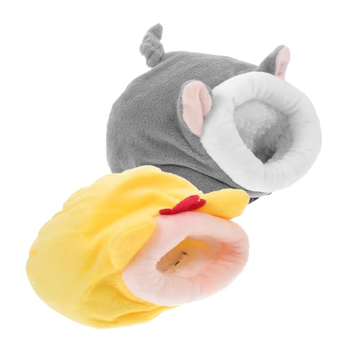 BESPORTBLE Warmes Nest-Set – Hängemattenbett Für Meerschweinchen Hamsterbettwäsche Höhlenbett Für Kleintiere Bequeme Haustierhöhle von BESPORTBLE