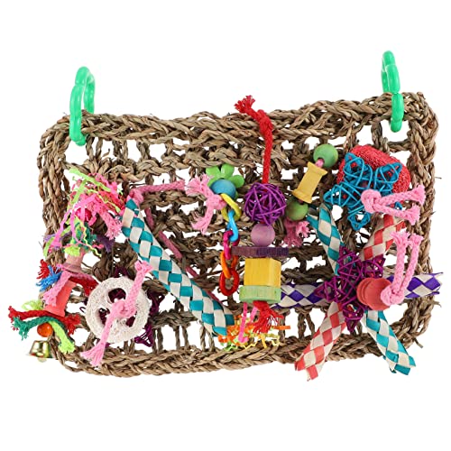BESPORTBLE Puzzle-Spielzeug 2 STK Kletternetz Für Papageien Spielzeug Strohgeflecht Kauspielzeug Für Papageien Spielzeug Für Vögel Wandvogelspielzeug Crawle Das Web Haustier Hölzern BESPORTBLE Puzzle-Spielzeug 2 STK Kletternetz Für Papageien Spielzeug Strohgeflecht Kauspielzeug Für Papageien Spielzeug Für Vögel Wandvogelspielzeug Crawle Das Web Haustier Hölzern von BESPORTBLE