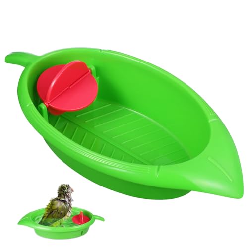 BESPORTBLE 2 Stück Papageien-Badespielzeug Papageien-Vogelbad Vogelkäfig Steht Zum Halten Von Käfig Sittich-Badewanne Vogelbadewanne Vogelbad-Zubehör Vogelfutterstation Futter von BESPORTBLE