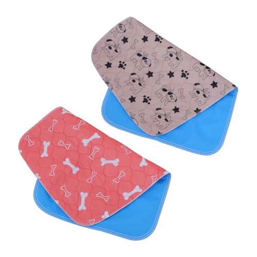 BESPORTBLE 2er-Pack Haustier-urin-Pads Hunde-trainingspad Wiederverwendbare Haustier-windel Saugfähige Matte Für Hunde Und Katzen 40 X 60 cm von BESPORTBLE