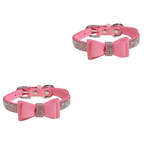 BESPORTBLE 2sätze Einstellbares Hundehalsband Mit Schleifen-Design Und Strass Für Hunde Und Katzen Langlebig Und Leicht Anzulegen Einstellbar BESPORTBLE 2sätze Einstellbares Hundehalsband Mit Schleifen-Design Und Strass Für Hunde Und Katzen Langlebig Und Leicht Anzulegen Einstellbar von BESPORTBLE