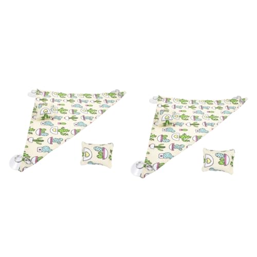 BESPORTBLE 2 Sätze Hängematte Gecko Saugliege Bett Wintertiere Leiter Zweige Für Reptilien Anole Hängematte Schaukelspielzeug Für Reptilien Eidechsen Liege Segeltuch Beige von BESPORTBLE