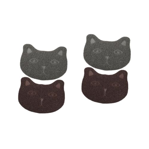 BESPORTBLE 2 Sätze Katzenstreu Matte Welpen Pads Katzenstreu Groß Katzenspielzeug Katzentrainingsband Ärger Und Katzenstreu Kratzmatte Für Katzen Katzenteppich PVC 2 Stück * 2 von BESPORTBLE