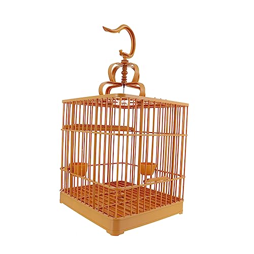 BESPORTBLE 2 Sätze Vogelkäfig großes vogelhaus The Big Bird cage Birdcage Vogelschaukäfig Wellensittichkäfig Vogel Papageienkäfig Haustierkäfig Quadrat hängender Käfig Reisen Plastik von BESPORTBLE