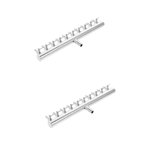 BESPORTBLE 2 Stücke 10 8 Aquarium Zubehör Luftpumpe Hebel 4mm Edelstahl Regelventil Distributor von BESPORTBLE