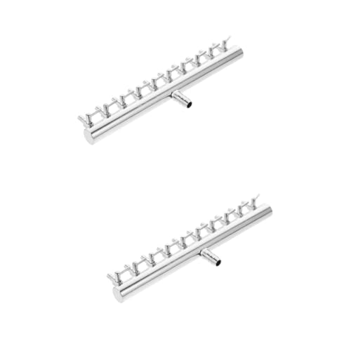 BESPORTBLE Splitter 2 Stück 10 8 Luftpumpe Für Aquarien Aquarium Airline-Splitter Für Aquarien Durchflusshebel Für Aquarienluftpumpe Hebelwirkung 8-Fach Rostfreier Stahl Luftstrom Luft von BESPORTBLE