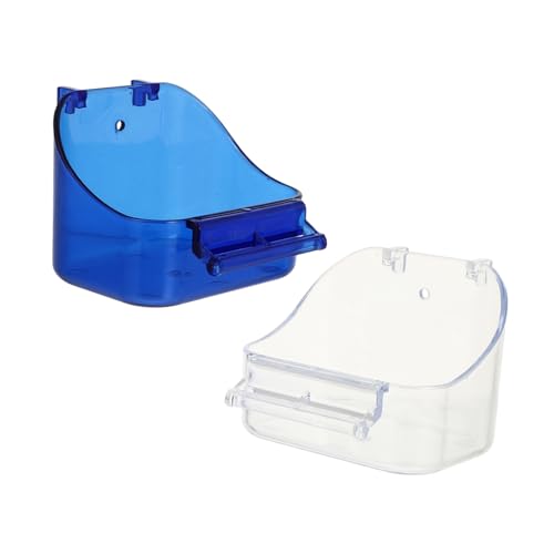 BESPORTBLE 2stücke Haustier Badewanne Und Futterstation Für Kleine Vögel Multifunktionale Transparente Badewanne Für Wellensittiche Und Andere Vögel Als Futter Und Badebox BESPORTBLE 2stücke Haustier Badewanne Und Futterstation Für Kleine Vögel Multifunktionale Transparente Badewanne Für Wellensittiche Und Andere Vögel Als Futter Und Badebox von BESPORTBLE