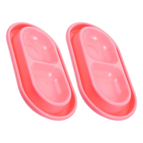 BESPORTBLE 2 Stück Doppelter Futter und Wassernapf aus Kunststoff für Welpen und Mittelgroße Hunde rutschfeste Basis für Fütterung BESPORTBLE 2 Stück Doppelter Futter und Wassernapf aus Kunststoff für Welpen und Mittelgroße Hunde rutschfeste Basis für Fütterung von BESPORTBLE