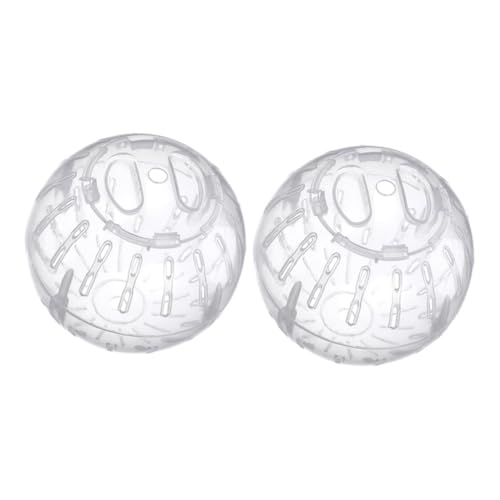 BESPORTBLE 2stücke Transparenter Hamsterlaufball Aus Kleine Mäuse Rennmäuse Spinner Leicht Zu Tragen Ganzkörpertraining Vielseitige Verwendung von BESPORTBLE