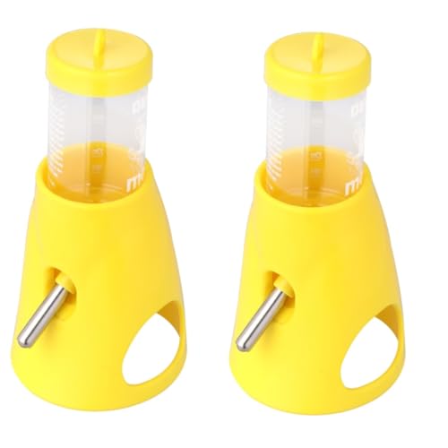 BESPORTBLE 2stücke Kleintier Trinkflasche Mit Plastikbasis Hamster Wasserflasche Für Zwerghamster Leicht Zu Reinigen Sicheres Trinken Farblich Gemischt Für Nagetiere von BESPORTBLE