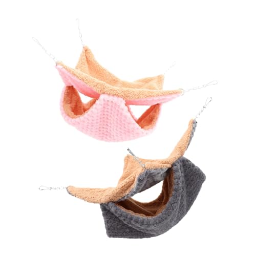 BESPORTBLE Hängende Hängematte für Chinchillas und Hamster Meerschweinchenkäfigbett Weiches Vlies Versteck für Kleintiere Haustierzubehör Kratzfestes Design von BESPORTBLE