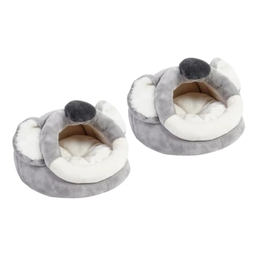 BESPORTBLE 2stücke Lovely Cartoon Hamster Bed Flauschige Warme Höhle Für Hamster Und Meerschweinchen Für Kalte Wintertage Gemütliches Nest Für Kleine Haustiere von BESPORTBLE