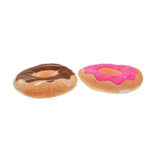 BESPORTBLE 2stücke Donut-förmige Quietschspielzeuge Für Hunde Kauspielzeug Und Beißspielzeug Für Zahnen Und Und Sorgt Für Unterhaltung Und Beschäftigung von BESPORTBLE