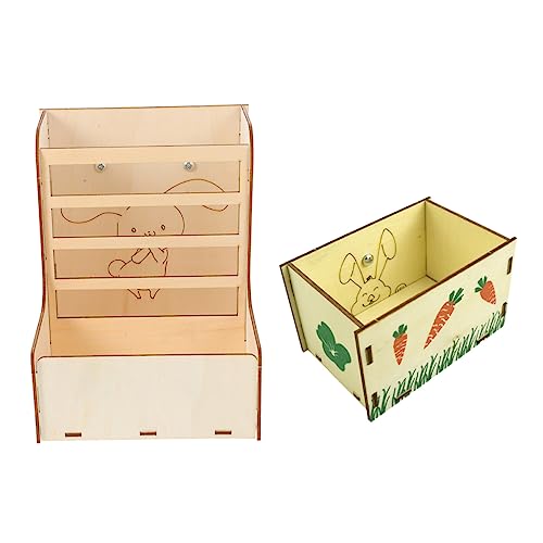 BESPORTBLE 2-in-1-heuraufe Für & Meerschweinchen Futternapf Aus Holz Käfigzubehör BESPORTBLE 2-in-1-heuraufe Für & Meerschweinchen Futternapf Aus Holz Käfigzubehör von BESPORTBLE
