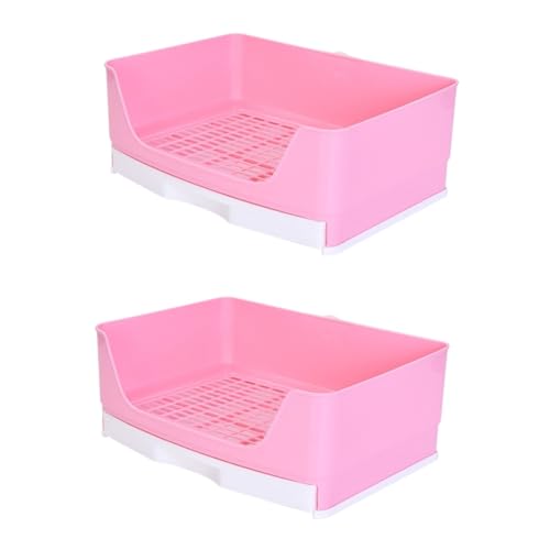 BESPORTBLE 2 Stück Kaninchen Toilette Rosa Spray Urin Kleines Haustier Kunststoff von BESPORTBLE