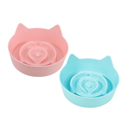 BESPORTBLE 2 Stück Katzennapf Katzenohren Form Antischlingnapf für Langsames Fressen rutschfeste Futter Schüssel für Kätzchen Bunte Futternäpfe für Zuhause BESPORTBLE 2 Stück Katzennapf Katzenohren Form Antischlingnapf für Langsames Fressen rutschfeste Futter Schüssel für Kätzchen Bunte Futternäpfe für Zuhause von BESPORTBLE