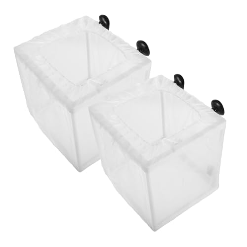 BESPORTBLE 2 Stück Kleine Fischzucht Isolationsbox mit Netz Schwimmender Aquarium Laichkasten Fördert Wasserzirkulation Einfache Sicherer Brutbehälter für Guppy Garnelen Betta von BESPORTBLE